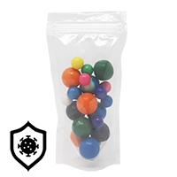 4.0" x 7.5" x 3.25" sterile stand up pouches